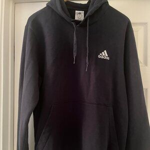 adidas Men's Size M Essentials Logo Fleece lined Pouch Pocket  Pullover Hoodie